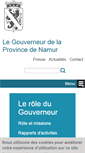 Mobile Screenshot of gouverneurnamur.be